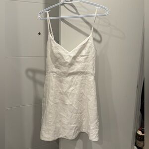 Reformation Elegant White Sleeveless Dress fits more like size 4-6 !!